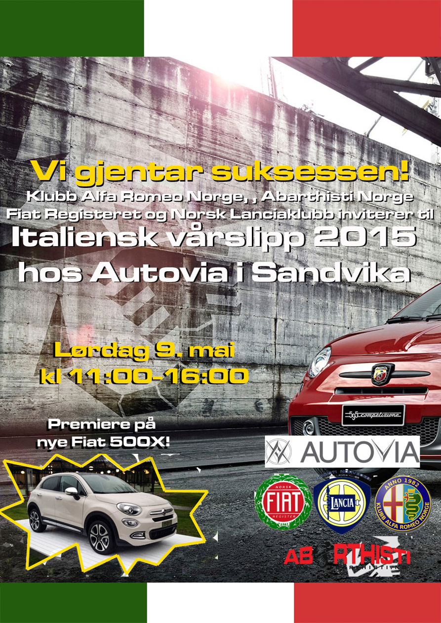 Italiensk vårslipp hos Autovia 9. mai 2015